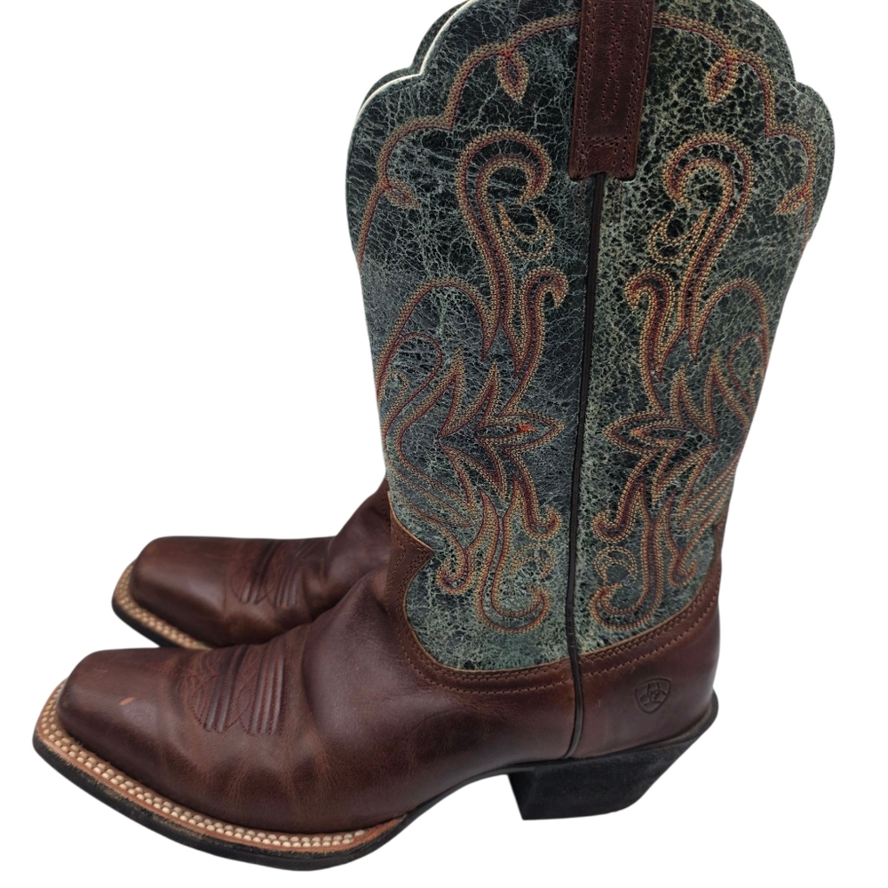 Ariat Womens Legend Piney Woods Western Cowgirl Boots Turquoise 8.5 B Concert - Picture 9 of 10